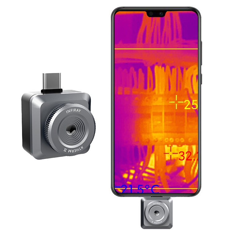 Infiray T2L Tipo-C Teléfono Infrarrojo Termal Termal Detector de caza ...